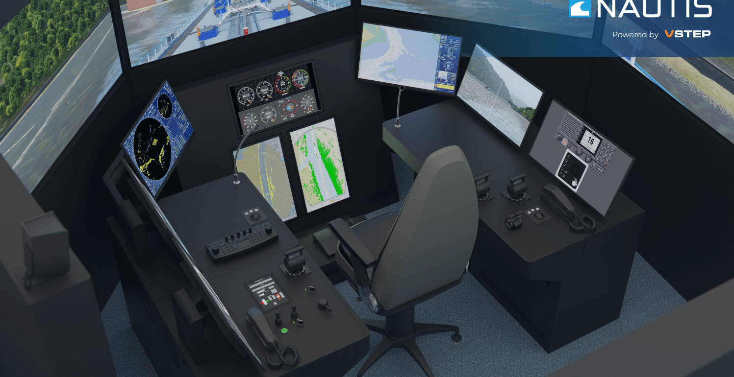 Simulation set up, indicating navigation training