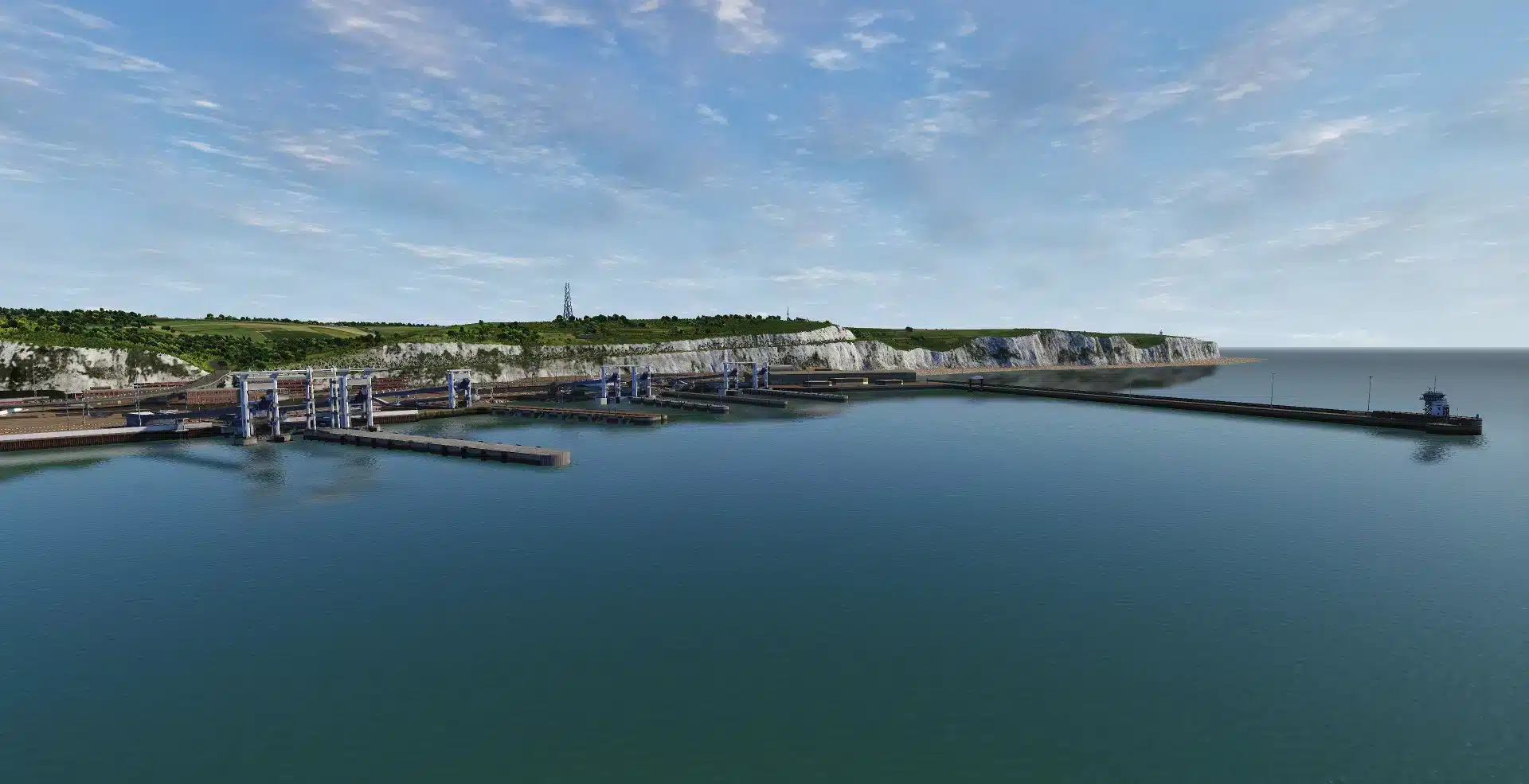 3D-simulation-of-Port-of-Dover-with-realistic-vessel-hydrodynamics-maritime-simulation-training-VSTEP