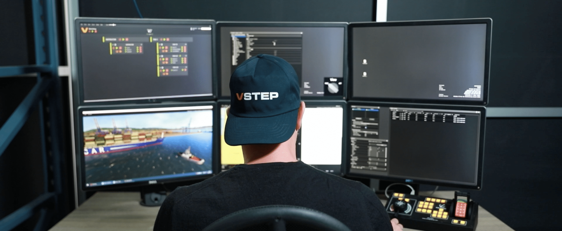 Person observing the VSTEP Instructor panels