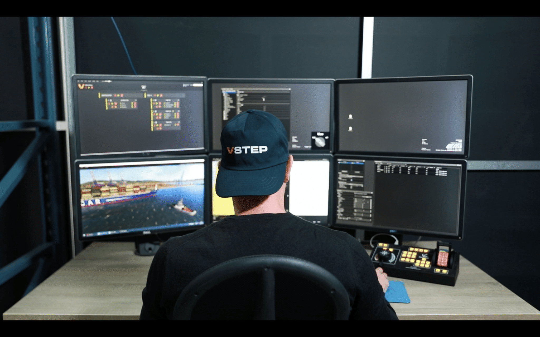 Person observing the VSTEP Instructor panels